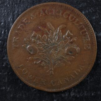 LC-2A2 Un Sous token Lower Bas Canada Montreal Québec Bouquet Breton 713