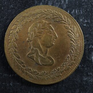 LC-48-19 Halfpenny token 1812 Lower Bas Canada Quebec Tiffin Breton 960