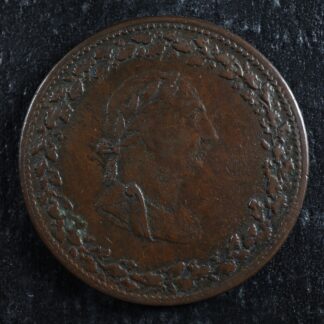 LC-48-22 Halfpenny token 1812 Lower Bas Canada Quebec Tiffin Breton 960