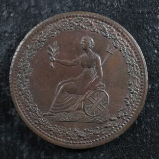 LC-54D2-Halfpenny-token-1815-Lower-Bas-Canada-Quebec-Spread-eagle-Breton-994-277079675964-2