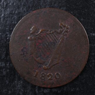 LC-60-15 1820 token Lower Bas Canada Quebec Bust and Harp Breton 1012