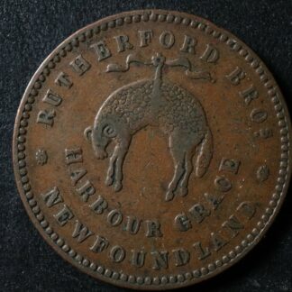 NF-1C1 Rutherford Bros. 1846 Newfoundland Canada token NFLD Breton 953