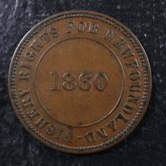 NF-4 ICCS VF-30 1860 token Newfoundland Canada NFLD Breton 955