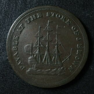 NS-16A1 John Brown token Nova Scotia Canada Thistle Ship Breton 896