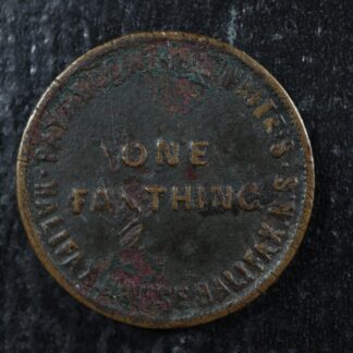 NS-17A1 One Farthing token Halifax Nova Scotia Canada Breton 899