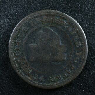 NS-18A1 One Farthing token 1813 Canada Nova Scotia Copper Commerce Breton 964