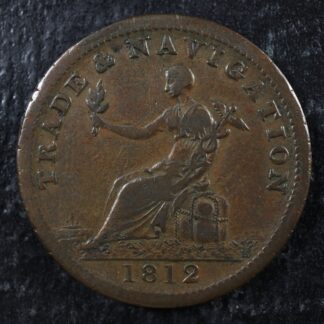 NS-19A1 Halfpenny 1812 token Canada Nova Scotia Trade & Navigation Breton 963