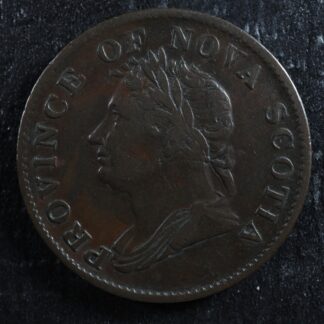 NS-1D1 Halfpenny 1832 Canada token Nova Scotia Thistle Breton 871