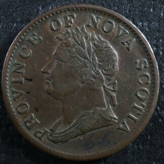 NS-1D2 Halfpenny 1832 Canada token Nova Scotia Thistle Breton 871