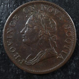 NS-1D2 Halfpenny 1832 Canada token Nova Scotia Thistle Breton 871