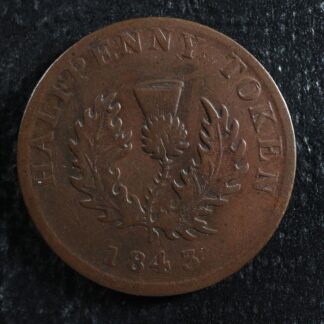NS-1F3-Halfpenny-token-1843-Nova-Scotia-Canada-Thistle-Breton-874-276796899334-2