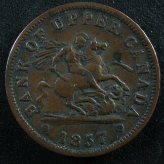 PC-6D One Penny 1857 token Bank of Upper Canada Breton 719