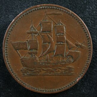 PE-10-10A double cut rope Ships Colonies & Commerce token PEI Canada Breton 997