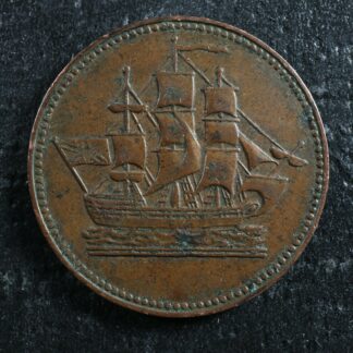 PE-10-30 Ships Colonies & Commerce token PEI Canada Breton 997