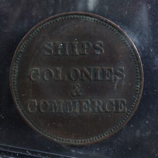 PE-10-34-ICCS-VF-30-Ships-Colonies-Commerce-token-PEI-Canada-Breton-997-276785184084-2