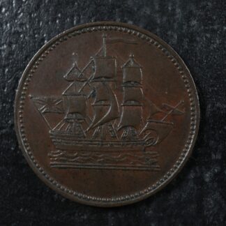PE-10-34 Ships Colonies & Commerce token PEI Canada Breton 997