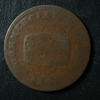 UC-10 Halfpenny token 1821 Upper Canada Commercial Change ship Breton 728