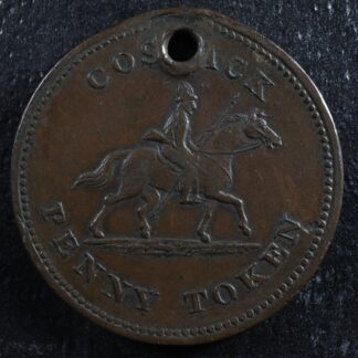 WE-13A Cossack penny token Wellington Canada Breton 985