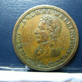 WE-2B4 Half penny token WEL-34 Field Marshal Wellington Canada Breton 972