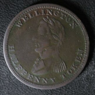 WE-9 Halfpenny token Canada Wellington Britannia Breton 980