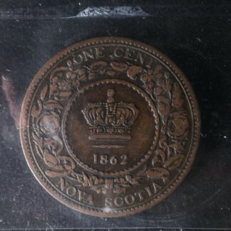 1-cent-1862-Nova-Scotia-ICCS-VG-10-one-large-penny-Queen-Victoria-NS-c-274466781415-2