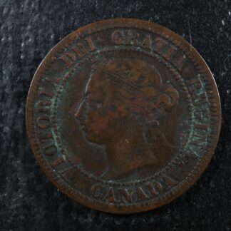 1 cent 1891 SD LL Obv. 3 Canada one large penny bronze Queen Victoria c ¢ VG-8