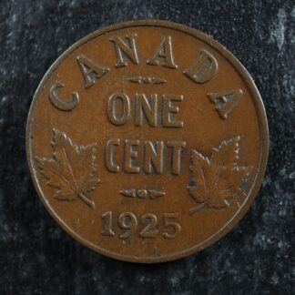 1 cent 1925 Canada one small penny King George V c ¢ VG-8