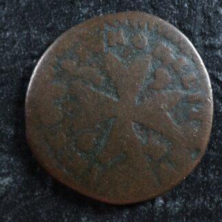 1 grano 1739 Order of Malta KM#205 Copper Ordre de Malte