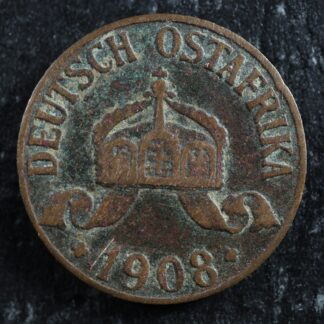 1 heller 1908J German East Africa KM#7 Afrique orientale allemande Ostafrika