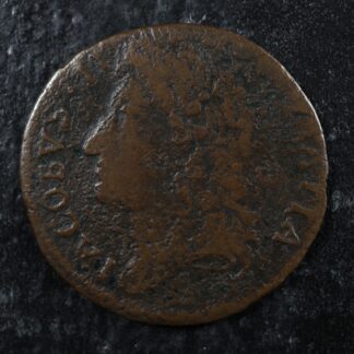 1 shilling 10r (December) 1689 Dublin Ireland KM#94 Brass Gun Money Irlande Éire