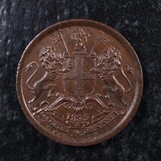 1/12 anna 1835 British India KM#448 copper Inde भारत