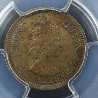 5 cents 1964H Hong Kong KM#29.1 PCGS AU-55 Silver 香港