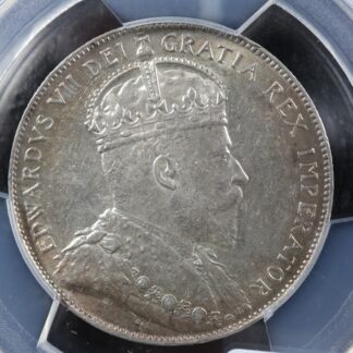 50 cents 1902 Canada PCGS AU-58 King Edward VII half dollar c ¢