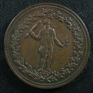 AM-4 Pure copper preferable paper token Canada Irishman Breton 1009