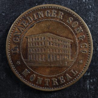 Breton 574 Gnaedinger, son & Co token Established 1852 Montreal Quebec Canada