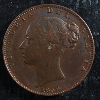 Farthing 1839 Great Britain KM#725 Copper one UK GB Grande-Bretagne 1/4