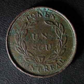 LC-22B Bouquet Sou token Montreal Lower Bas Canada Quebec Breton 682