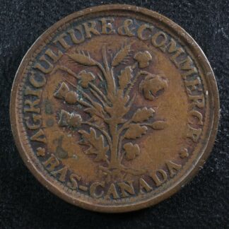 LC-22B Bouquet Sou token Montreal Lower Bas Canada Quebec Breton 682