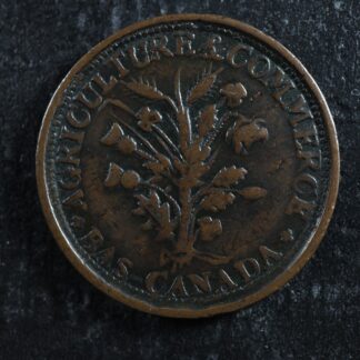 LC-22B Bouquet Sou token Montreal Lower Bas Canada Quebec Breton 682