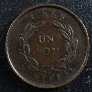 LC-24A1 Bouquet Sou token Montreal Lower Bas Canada Quebec Breton 679