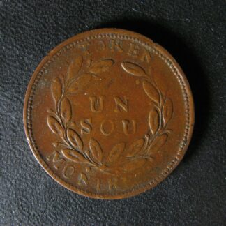 LC-30D Bouquet Sou token Montreal Lower Bas Canada Quebec Breton 686