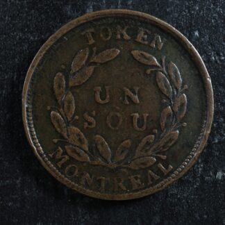LC-30D Bouquet Sou token Montreal Lower Bas Canada Quebec Breton 686