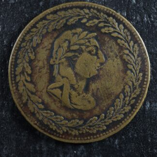 LC-48-19 Halfpenny token 1812 Lower Bas Canada Quebec Tiffin Breton 960