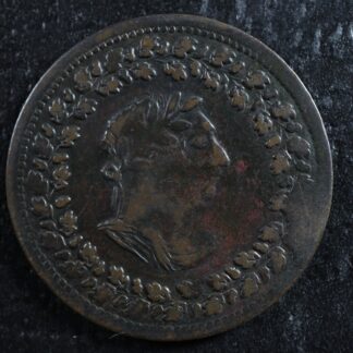 LC-48-4 Halfpenny token 1812 Lower Bas Canada Quebec Tiffin Breton 961