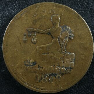 LC-48B1 TF-12 Halfpenny token 1812 Lower Bas Canada Quebec Tiffin Breton 960