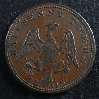 LC-54A-Halfpenny-token-1813-Lower-Bas-Canada-Quebec-Overstruck-Breton-994-275765926135-2