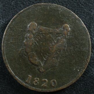 LC-60-24 1820 token Lower Bas Canada Quebec Bust and Harp Breton 1012