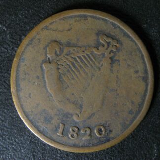 LC-60D3 BH-18 1820 token Lower Bas Canada Bust and Harp Rarity 8 Breton 1012