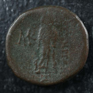 Maroneia-Thrace-AE22-After-189-Asklepios-Dionysos-278031460425-2