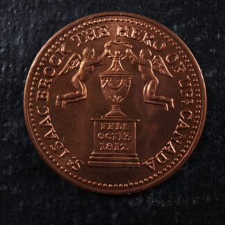 Modern Souvenir Issue mule token of Breton 723 and 724 Upper Canada Isaac Brock